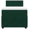 vidaXL Boxspring met matras fluweel donkergroen 90x200 cm