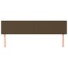 vidaXL Hoofdborden 200x5x78/88 cm stof donkerbruin