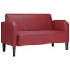 vidaXL Loveseat bank 110 cm kunstleer wijnrood