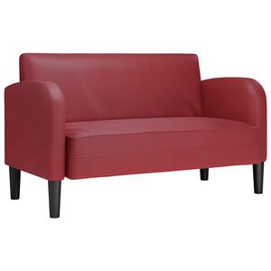vidaXL Loveseat bank 110 cm kunstleer wijnrood