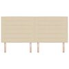 vidaXL Hoofdbord met hoofdeinde Cr&egrave;me 200 cm Nep Leer