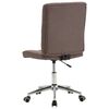 vidaXL Eetkamerstoelen 6 st stof taupe