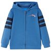 Kindervest met capuchon 128 blauw