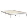 vidaXL Bedframe massief grenenhout wit 200x200 cm