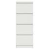 vidaXL Dressoir 37,5x35x99 cm spaanplaat wit