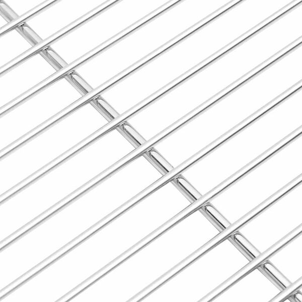 vidaXL Grillrooster Zilver 50 x 35 cm Roestvrij staal