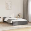 vidaXL Bedframe massief hout grijs 120x200 cm