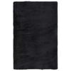 vidaXL Hoogpolig vloerkleed NAVARRA 130x200 cm polyester zwart