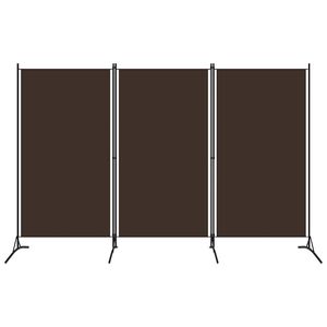 vidaXL Kamerscherm met 3 panelen 260x180 cm bruin