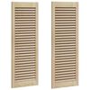 vidaXL Kastdeur 2 pcs Naturel 110 x 2,1 x 39,5 cm Massief grenenhout