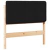 vidaXL Gestoffeerd hoofdbord Bruin en zwart 80 cm Massief grenenhout