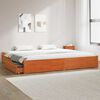 vidaXL Bedframe met lade Wasbruin 200 x 200 cm Massief Vurenhout