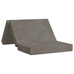 vidaXL Vouwbare Bankbed 100 x 67 x 45 cm Lichtgrijs