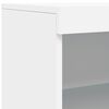vidaXL Dressoir met LED-verlichting 60,5x37x100 cm wit