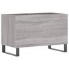 vidaXL Platenkast 74,5x38x48 cm bewerkt hout grijs sonoma eikenkleurig