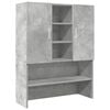 vidaXL Wasmachinekast 70,5x25,5x90 cm betongrijs