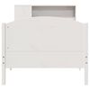 vidaXL Bed met boekenkast zonder matras grenenhout wit 90x200 cm