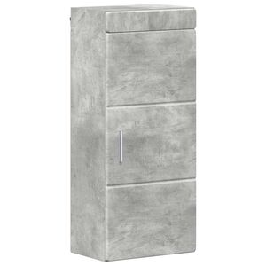 vidaXL Badkamer wandkast met plank TULUM Beton Grijs 37 x 24,5 x 86 cm