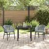 vidaXL Tuin eettafelset 3 pcs Antraciet Gepoedercoat staal