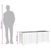 vidaXL Tuinbox met jaloezie&euml;n 150x50x56 cm massief acaciahout