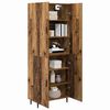 vidaXL Hoge kast 2 pcs Oud Hout Bewerkt hout