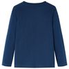 Kindershirt met lange mouwen 128 marineblauw
