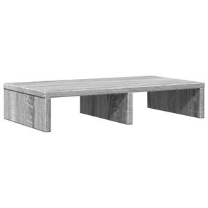 vidaXL Monitorstandaard 50x27x10 cm bewerkt hout grijs sonoma eiken