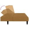vidaXL Slaapbank 2-zits fluweel bruin