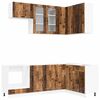 vidaXL Keukenblok PORTO 8 st Oud hout Bewerkt hout