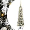 vidaXL Kunstkerstboom Wit 120 cm PVC en Metaal en Plastic