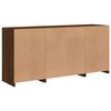 vidaXL Dressoir met LED-verlichting 142,5x37x67 cm bruin eikenkleur