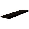 vidaXL Traptreden 12 st 110x25x2 cm massief eikenhout donkerbruin
