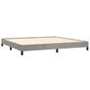 vidaXL Bedframe zonder matras 200x200 cm fluweel lichtgrijs