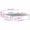 vidaXL Bedframe met hoofdeinde Naturel 200 x 200 cm Massief grenenhout