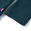Kindershirt met lange mouwen 116 donkergroen