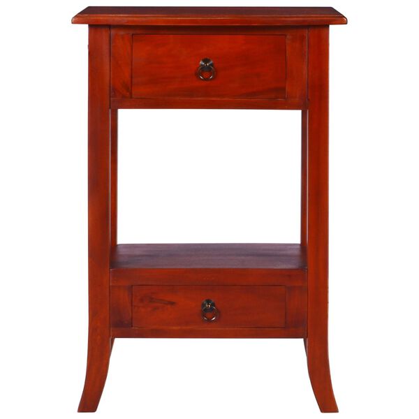 vidaXL Wandtafel 50x30x75 cm massief mahoniehout klassiek bruin