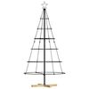 vidaXL Metalen kerstboom met standaard KUOPIO 150 cm Staal Zwart