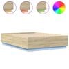 vidaXL Bedframe met LED-verlichting sonoma eikenkleurig 120x200 cm