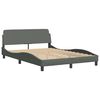 vidaXL Bedframe "Dover" stof donkergrijs 140x200 cm