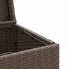 vidaXL Afvalbak 40x40x80 cm poly rattan bruin