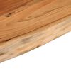 vidaXL Wandschap rechthoekig natuurlijke rand 80x30x3,8 cm acaciahout