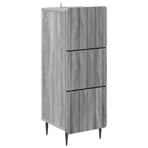 vidaXL Ladenkast Grijs sonoma 33 x 34,5 x 92 cm Bewerkt hout