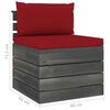 vidaXL 8-delige Loungeset met kussens pallet massief grenenhout
