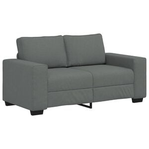 vidaXL 2-zitsbank 160x77x82 cm stof donkergrijs