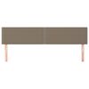 vidaXL Hoofdborden 2 st 100x5x78/88 cm stof taupe