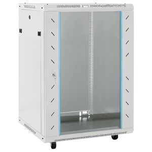 vidaXL Netwerkkast 15U 19" IP20 60x45x86 cm grijs