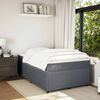 vidaXL Boxspring met matras fluweel donkergrijs 120x200 cm