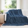 vidaXL Kleden 6 stuks Marineblauw 270 x 240 cm Fleece