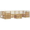 vidaXL Buiten bankenset 8 pcs Wit Massief Acaciahout