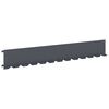 vidaXL Gazonrand 10 st 102 x 15 x 4 cm Staal Antracietkleurig